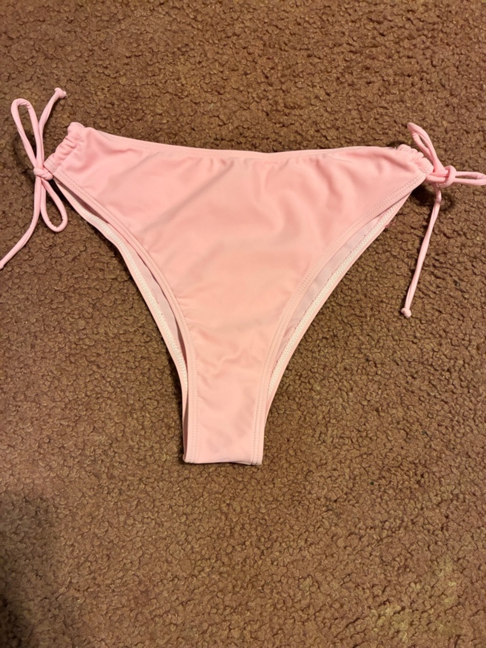 Shein Pink Tie-Side Bikini Bottom - 50% OFF